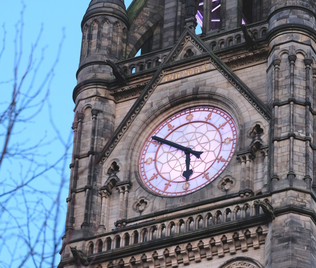 Manchester Town Hall clock